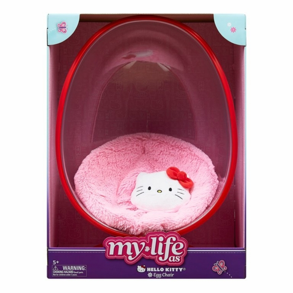 MY LIFE HELLO KITTY EGG CHAIR FITS 18" DOLL.  NEW - Picture 4 of 9